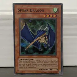 UNLIMITED SPEAR DRAGON 1996 LOD-035 YUGIOH CARD (LP/MP) - Image 1