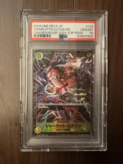 PSA10 Charlotte Katakuri Championship 2024 Promo Card One Piece Rare - Image 1