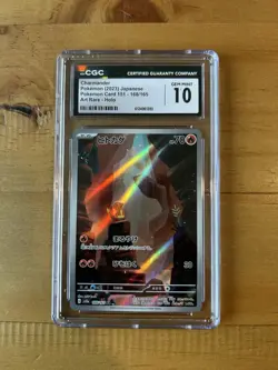 Charmander 168/165 Sv2a: Pokemon Card 151 Art Rare Holo CGC 10 Japanese 2023 - Image 1