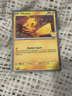 Pikachu Pokemon TCG Promo Stamped Holo Card 051/162 Pokemon Day - Image 1