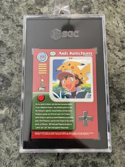 SGC Grade 8 Ash Ketchum FOIL #TV1 1999 Topps Pokemon Series 1 Character Cards - Image 2