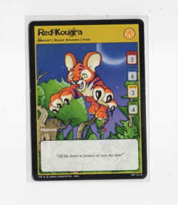 Neopets TCG Promo Card Red Kougra MP 3/15 Wizards 2004 - Image 1