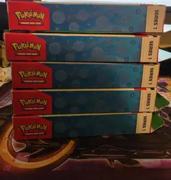 5 Pokemon First Partner Illustration Collection Series 1 Box Promo Cards Booster - Image 2