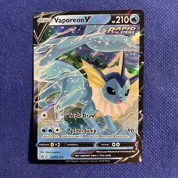 Pokemon TCG Cards Vaporeon V SWSH150 Black Star Promo Holo NM - Image 1