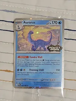 Aurorus, Stamped, Perfect Order Promo, Holo Pokemon Card 24/88, Sealed - Image 1