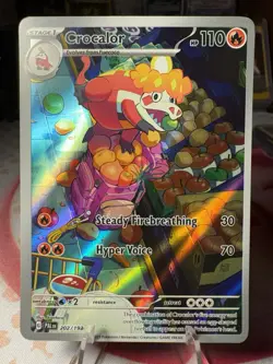 Crocolar 202/193 SV Paldea Evolved Illustration Rare Pokemon Card AA9 LP1 - Image 1