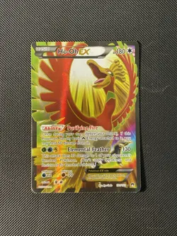 Pokemon TCG Ho-Oh EX Full Art Ultra Holo Rare Card 121/122 XY Breakpoint - Image 1