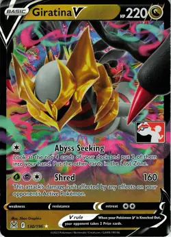 Giratina V Holo Ultra Rare Prize Pack Series Cards 130/196 NM - Image 1