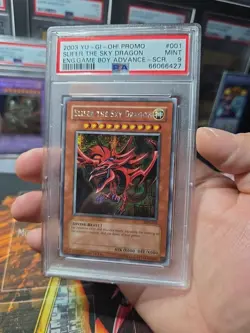 Yu-Gi-Oh Slifer the Sky Dragon GBI-001 Secret Rare Promo Card PSA 9 Mint - Image 2