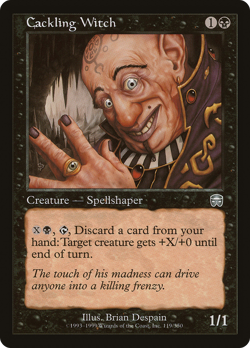 Cackling Witch (REGULAR) x1 - MTG Mercadian Masques MMQ #119 - Image 1