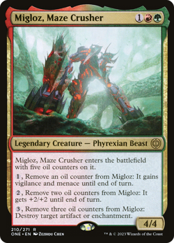 Migloz, Maze Crusher (REGULAR) x1 - MTG Phyrexia: All Will Be One ONE #210 - Image 1