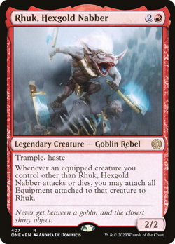 Rhuk, Hexgold Nabber (REGULAR) x1 - MTG Phyrexia: All Will Be One ONE #407 - Image 1