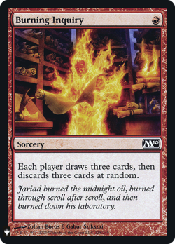 Burning Inquiry (REGULAR) x1 - MTG The List PLST #M10-128 - Image 1
