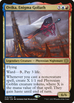 Ovika, Enigma Goliath (REGULAR) x1 - MTG Phyrexia: All Will Be One ONE #213 - Image 1
