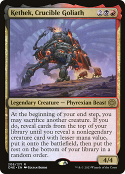 Kethek, Crucible Goliath (REGULAR) x1 - MTG Phyrexia: All Will Be One ONE #206 - Image 1