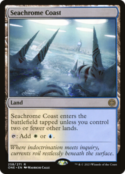 Seachrome Coast (REGULAR) x1 - MTG Phyrexia: All Will Be One ONE #258 - Image 1