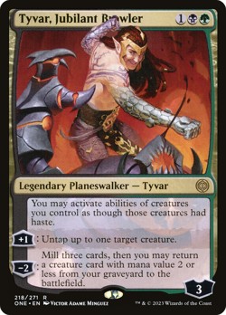 Tyvar, Jubilant Brawler (REGULAR) x1 - MTG Phyrexia: All Will Be One ONE #218 - Image 1