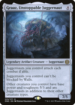 Graaz, Unstoppable Juggernaut (REGULAR) x1 - MTG ONE #229 - Image 1