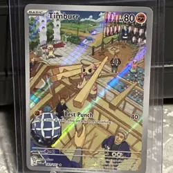 Timburr 183/167 Twilight Masquerade Holo Illustration Rare Pokemon TCG - NM - Image 1