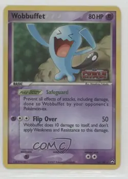 Wobbuffet Reverse Foil Pokemon EX Power Keepers #24 2007 - Image 1