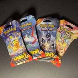 Pokemon Surging Sparks Sleeved Booster Packs (X5)- RANDOM ARTWORK - New & Sealed - Image 1