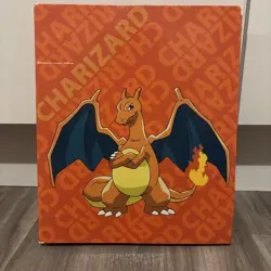 Rare Charizard 4-Ring Binder Holds 414 Cards 2017 Pokemon Trading Cards Storage - Image 1