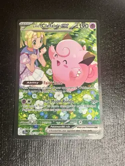Pokemon TCG Lillie's Clefairy EX 184/159 Special Illustration Rare Holo, - Image 1