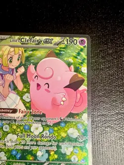 Pokemon TCG Lillie's Clefairy EX 184/159 Special Illustration Rare Holo, - Image 3