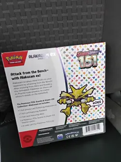 Pokemon Scarlet & Violet 151 Alakazam EX Collection Box Promo Booster English - Image 3