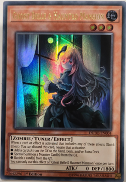 Ghost Bell & Haunted Mansion DUDE-EN004 Ultra Rare 1st Edition YuGiOh TCG Card - Image 1