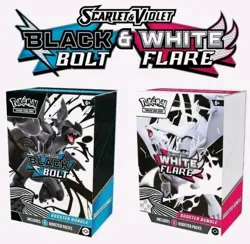 (2) Pokemon TCG SV10.5 Black Bolt & White Flare Booster Bundle Set Sealed New - Image 1