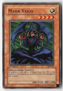 Yugioh - Maha Vailo SDJ-016 1st Edition - Starter Deck: Joey - Image 1