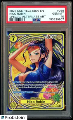 2026 One Piece Heroines Edition #EB03-055 Nico Robin SP PSA 10 GEM MINT - Image 1