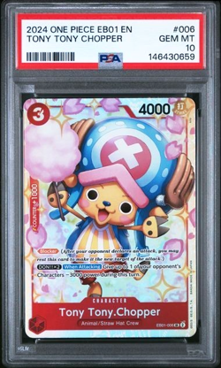 ONE PIECE TONY TONY CHOPPER 2024 EB01 MEMORIAL COLLECTION #006 PSA 10 - Image 1