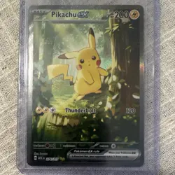 Pokemon TCG Pikachu EX 276/217 Holo Rare 200 HP ASC EN English Card - Image 1