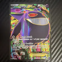 Gengar EX 114/119 Full Art Ultra Rare Holo 170 HP XY Phantom Forces Pokemon Card - Image 1