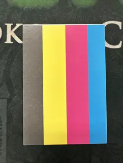 Yugioh OOAK CARD Misprint Color Test Print Card - Image 1