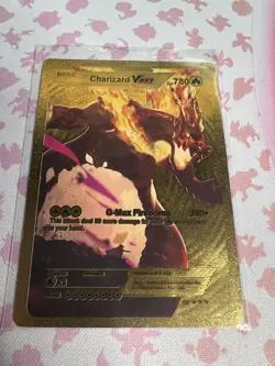 Carta Pokemon FAN-ART: Charizard VMAX [Basic] - GOLD CARD - Image 1