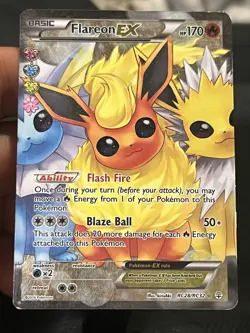 Flareon EX RC28/RC32 Generations Radiant Collection Full Art Pokemon TCG LP - Image 1