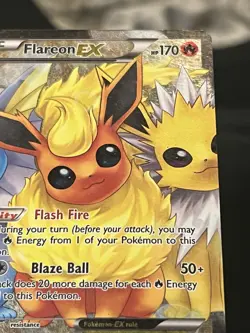 Flareon EX RC28/RC32 Generations Radiant Collection Full Art Pokemon TCG LP - Image 3