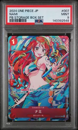 Nami ST01-007 THE BEST Storage Box Set One Piece Card PROMO Japanese PSA 9 - Image 1