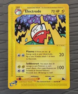 Electrode 36/144 Skyridge Non-Holo Common e-Reader Pokemon Card NM - Image 1