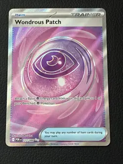 Pokemon TCG Wondrous Patch 117/088 POR Trainer Item Holo Foil Card English - Image 1