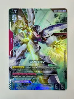 Gundam Card Game Qubeley (LR+) LR+ Dual Impact GD02-036 - Image 1