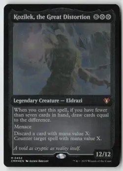 Kozilek, the Great Distortion (Foil Etched) Commander Masters (452) Foil - MTG - Image 1