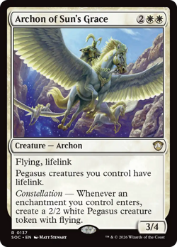 Archon of Sun's Grace - 137 - SOC - Near Mint - MTG - Image 1