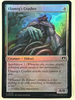 Ulamog's Crusher NM/M* FOIL Duskmourn ENGLISH 0006 mtg -UnltdCards - Image 1