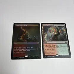 Magic: The Gathering ONE Copperline Gorge Foil & Regular Red Green Lot of 2 - Image 1