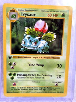 1999 Pokemon Wizards Ivysaur 1st Edition 60 HP UNCOMMON 30/102 - Image 1