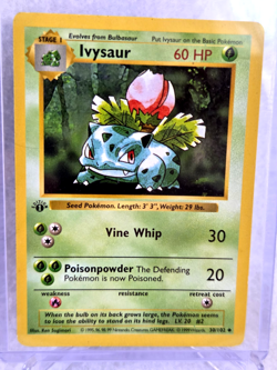 1999 Pokemon Wizards Ivysaur 1st Edition 60 HP UNCOMMON 30/102 - Image 3